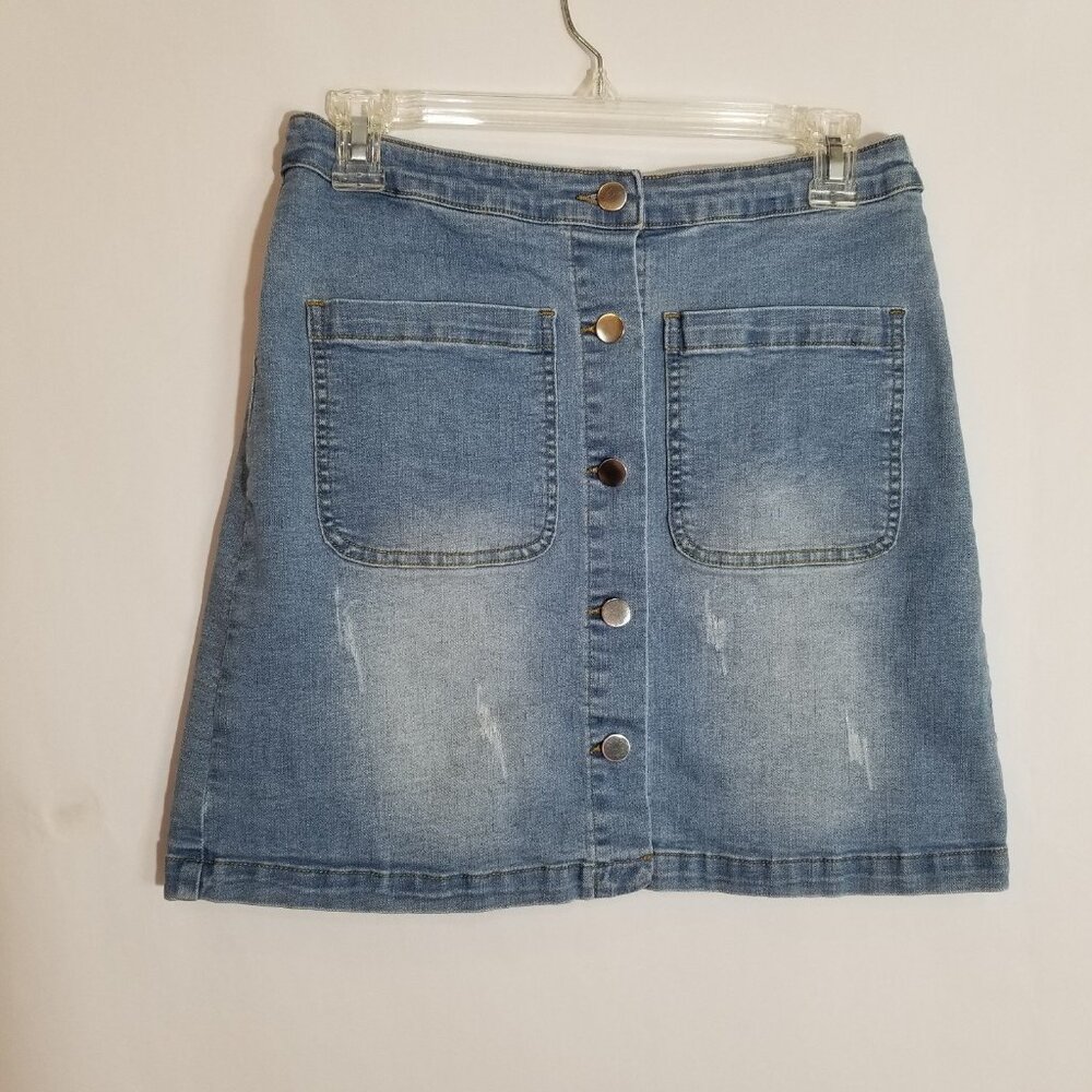 Southern Fried Chics Mini Jean Skirt